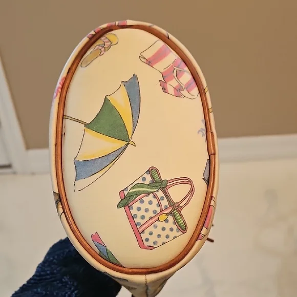 Dooney & Bourke Yellow Graphic Tote - Picture 6 of 11